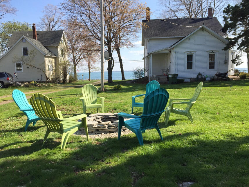 Fire Pit w lake view