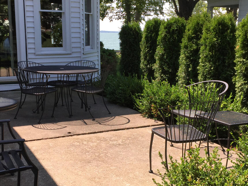 Patio off Dining Room w lake view