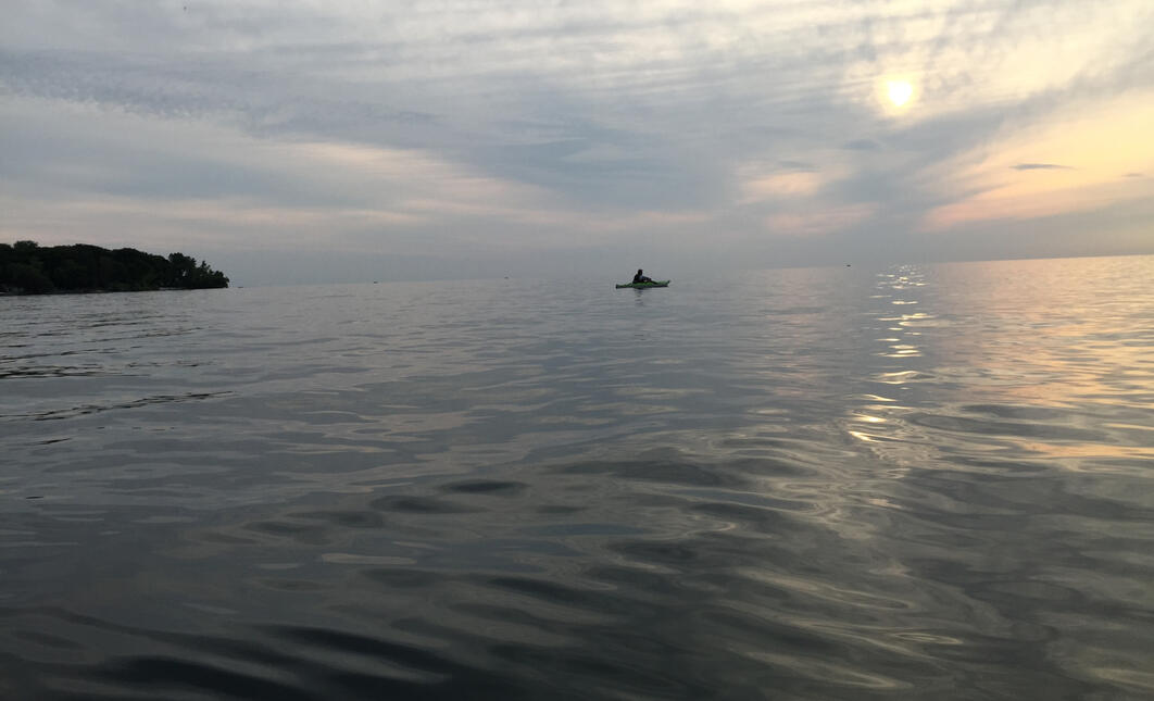 off North Point at sunrise